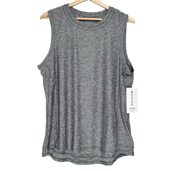NWT Athleta Pacifica Illume UPF Relaxed Tank | Gray | S L - Picture 2 of 10